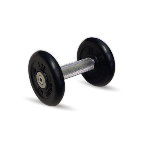 Гантель неразборная черная "Профи" 3.5 кг MB Barbell MB-FdbM-B3,5