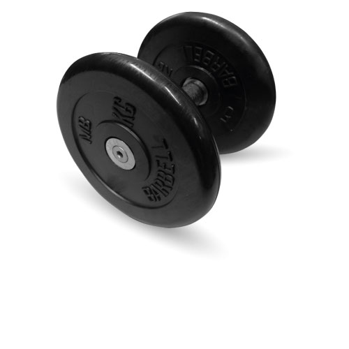 Гантель неразборная черная "Профи" 6 кг MB Barbell MB-FdbM-B6