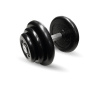 Гантель неразборная черная "Профи" 18.5 кг MB Barbell MB-FdbM-B18,5
